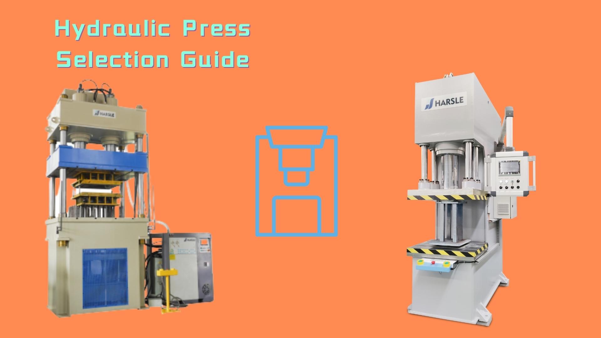 Guide de sélection des presses hydrauliques