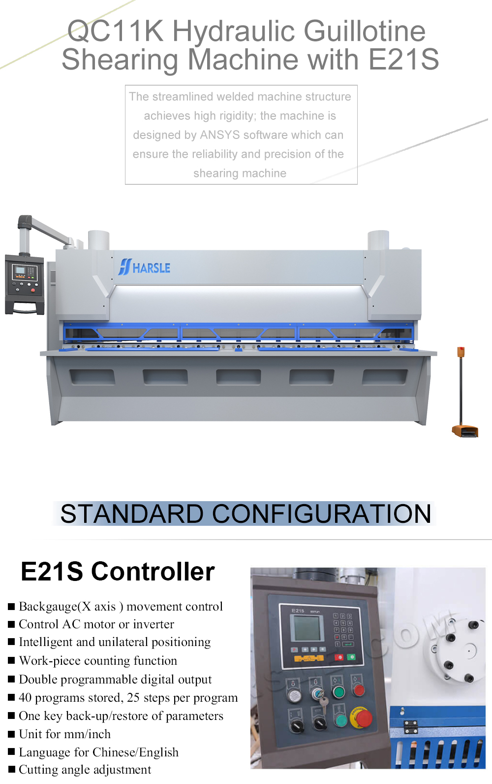 machine de cisaillement de 3200mm