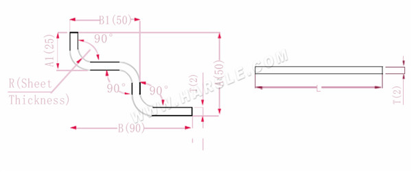 Diagramme et formules de calcul pour la tolérance au pli