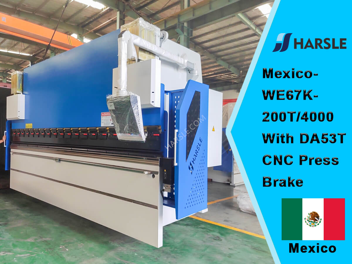 Mexique-WE67K-200T / 4000 avec frein de presse DA53T CNC