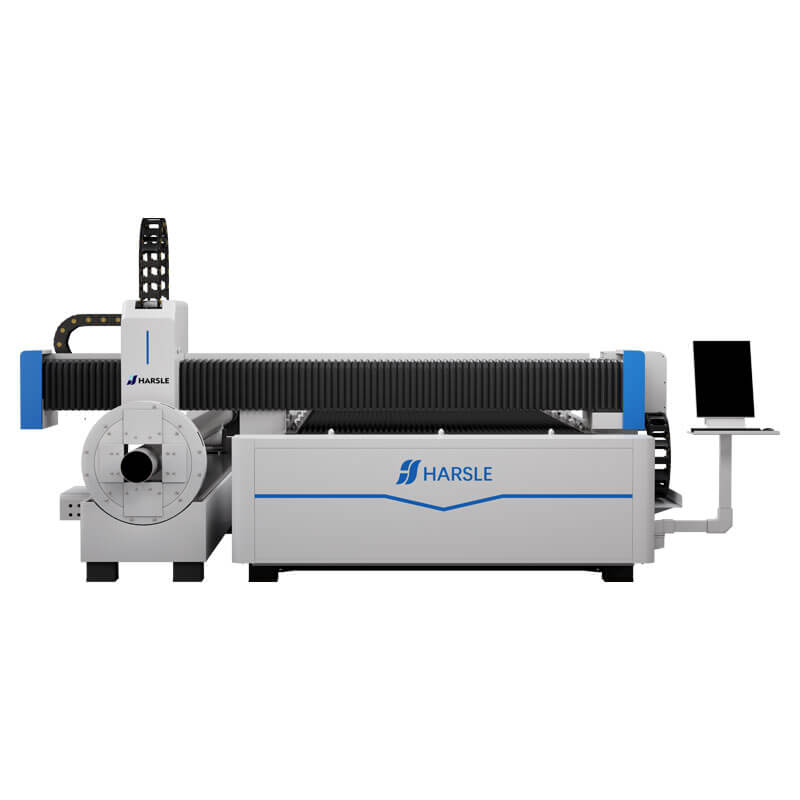 Machine de découpe laser à fibre CNC avec fixation de tubes et tuyaux