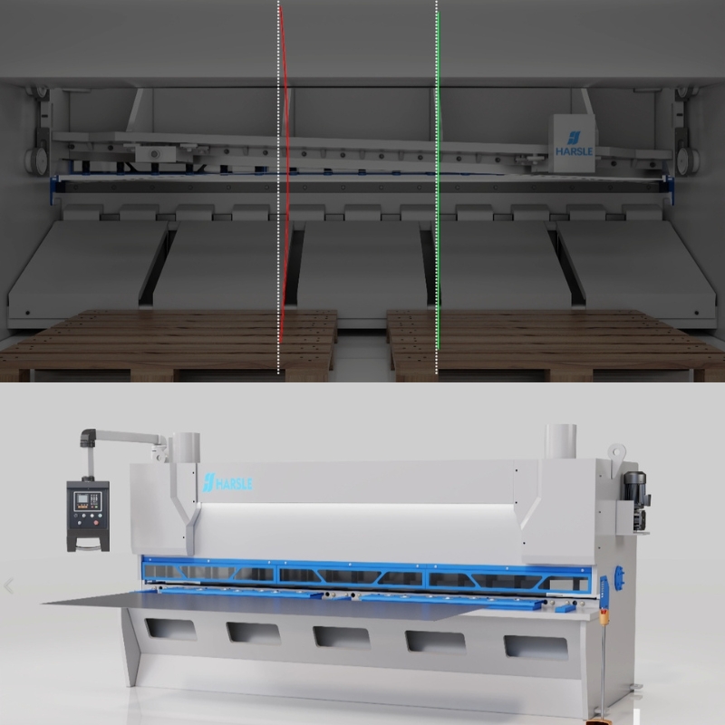 Cisaille à guillotine CNC avec système de coupe anti-torsion