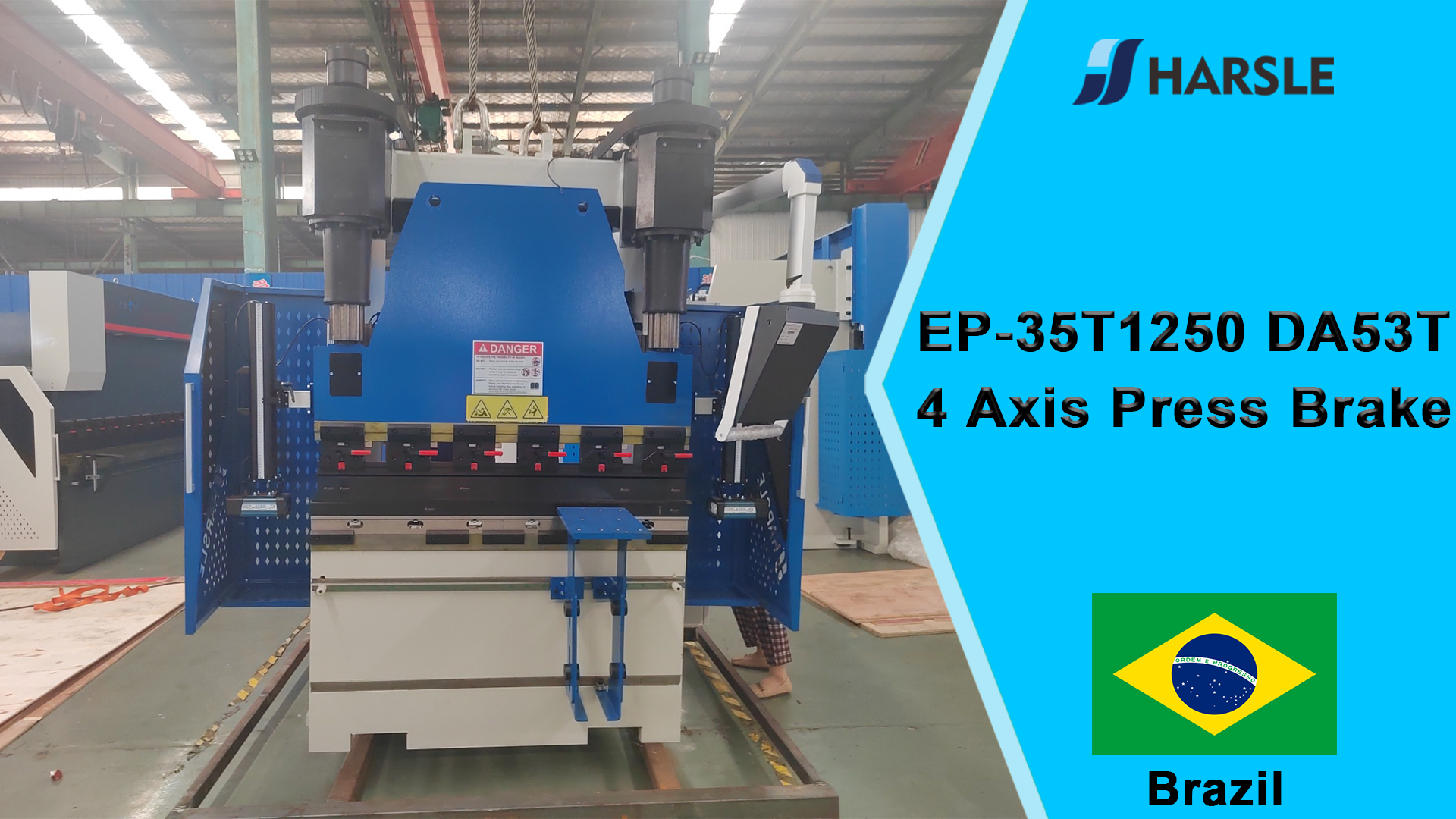 Brésil-EP-35T1250 DA53T Presse plieuse entièrement électrique à 4 axes