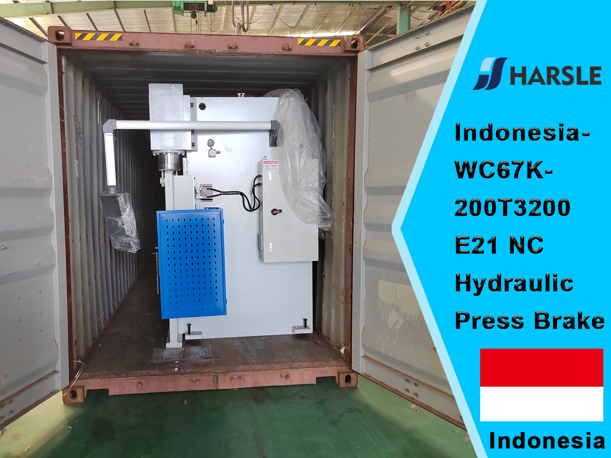 Indonésie-WC67K-200T3200 E21 NC Hydraulic Press Brake