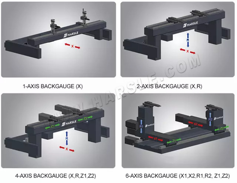 Appuyez sur la jauge arrière de la machine plieuse