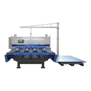 Machine de cisaillement hydraulique CNC avec table d'alimentation avant automatique