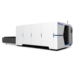 Machine de découpe laser à fibre CNC de type fermé avec table d'échange