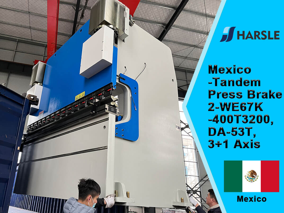 Frein de presse mexicain-tandem 2-WE67K-400T / 3200 avec axe DA-53T 3 + 1