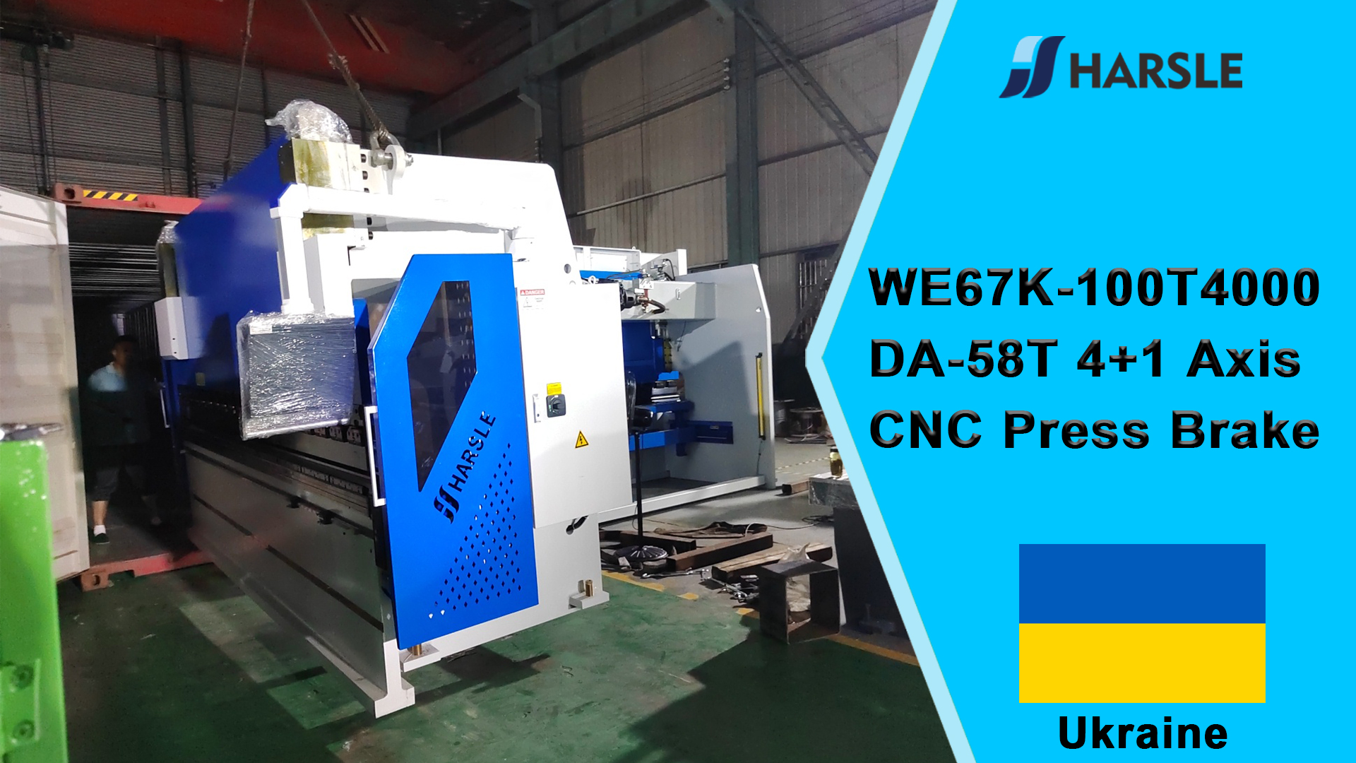 Ukraine-WE67K-100T4000 DA-58T Presse plieuse CNC 4+1 axes