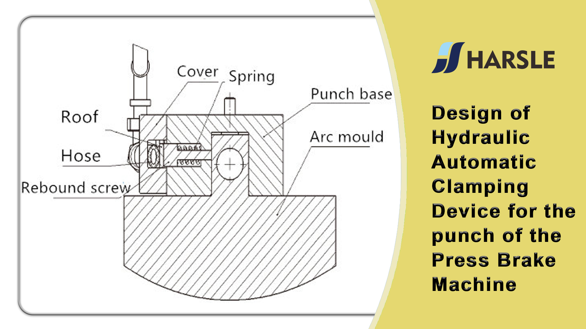 Conception du dispositif de serrage automatique hydraulique pour le punch de la machine à frein de presse