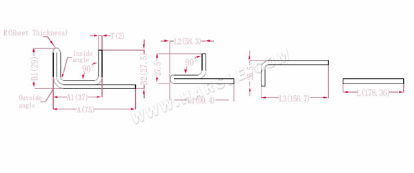 Diagramme et formules de calcul pour la tolérance au pli