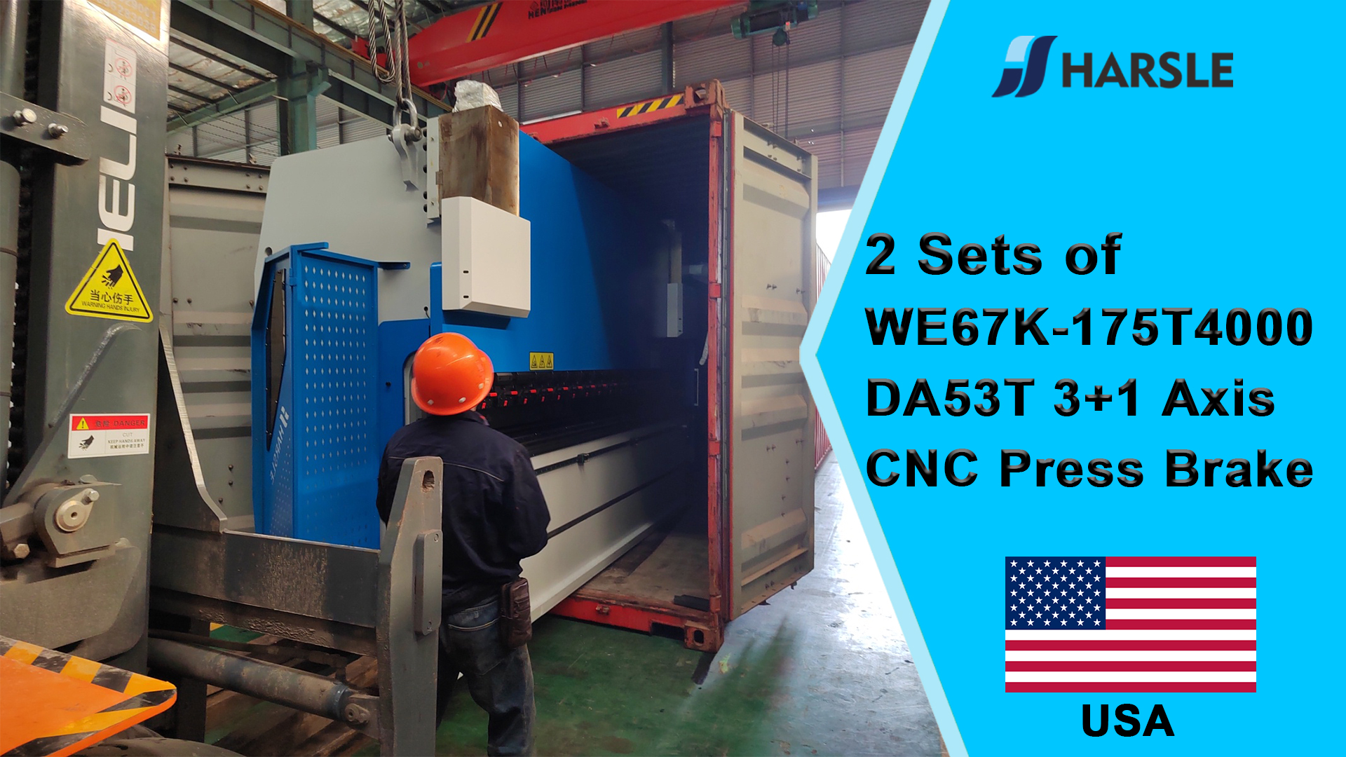 USA-2 jeux de presse plieuse CNC WE67K-175T4000 DA53T 3 + 1 axes