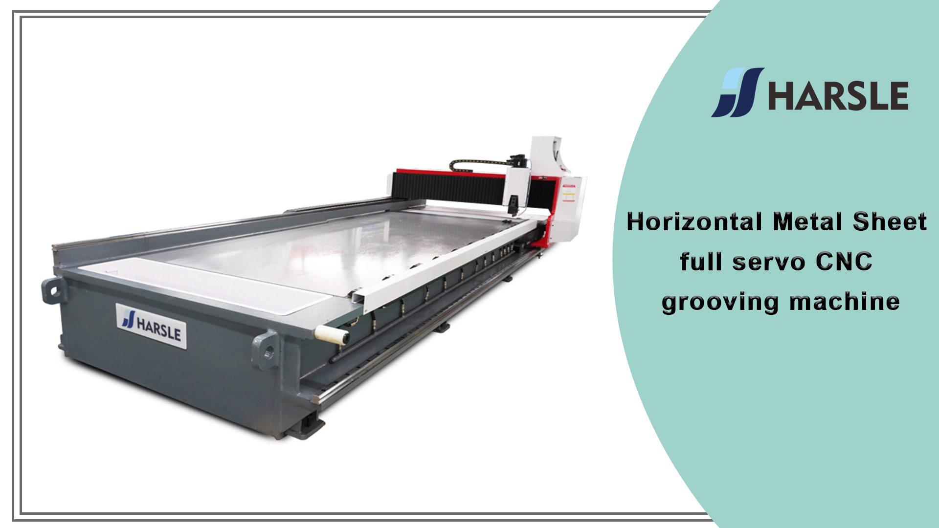 Machine de rainure de rainure CNC complète du tôles en métaux horizontaux.