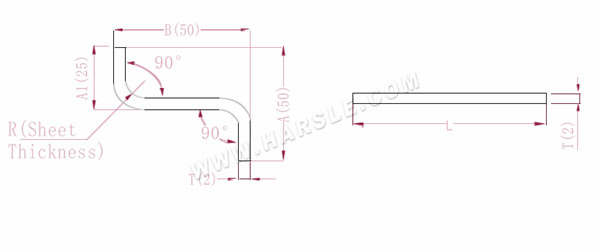 Diagramme et formules de calcul pour la tolérance au pli