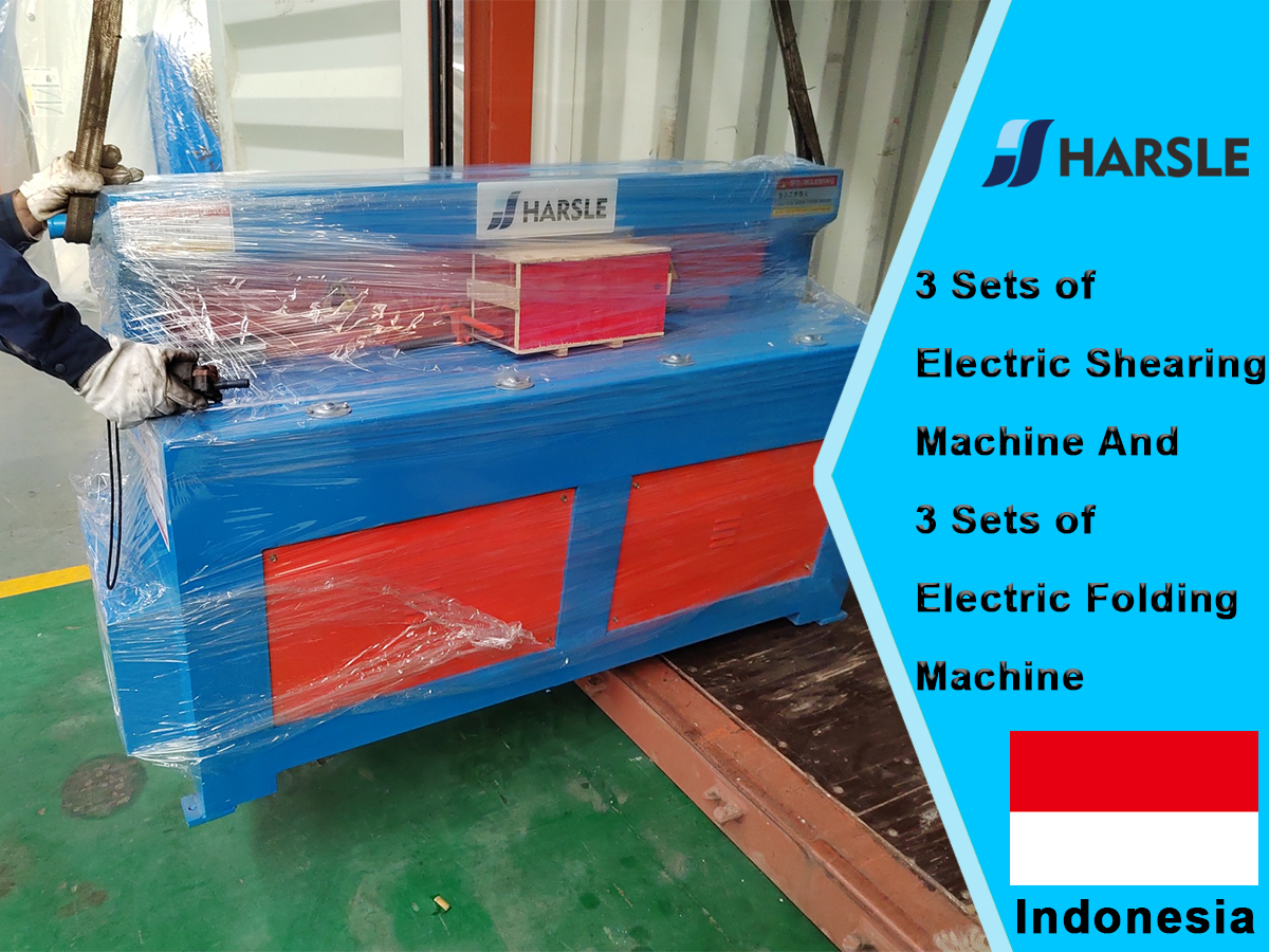 Indonésie-3 Ensembles de cisaillement électrique et 3 ensembles de machine de pliage électrique