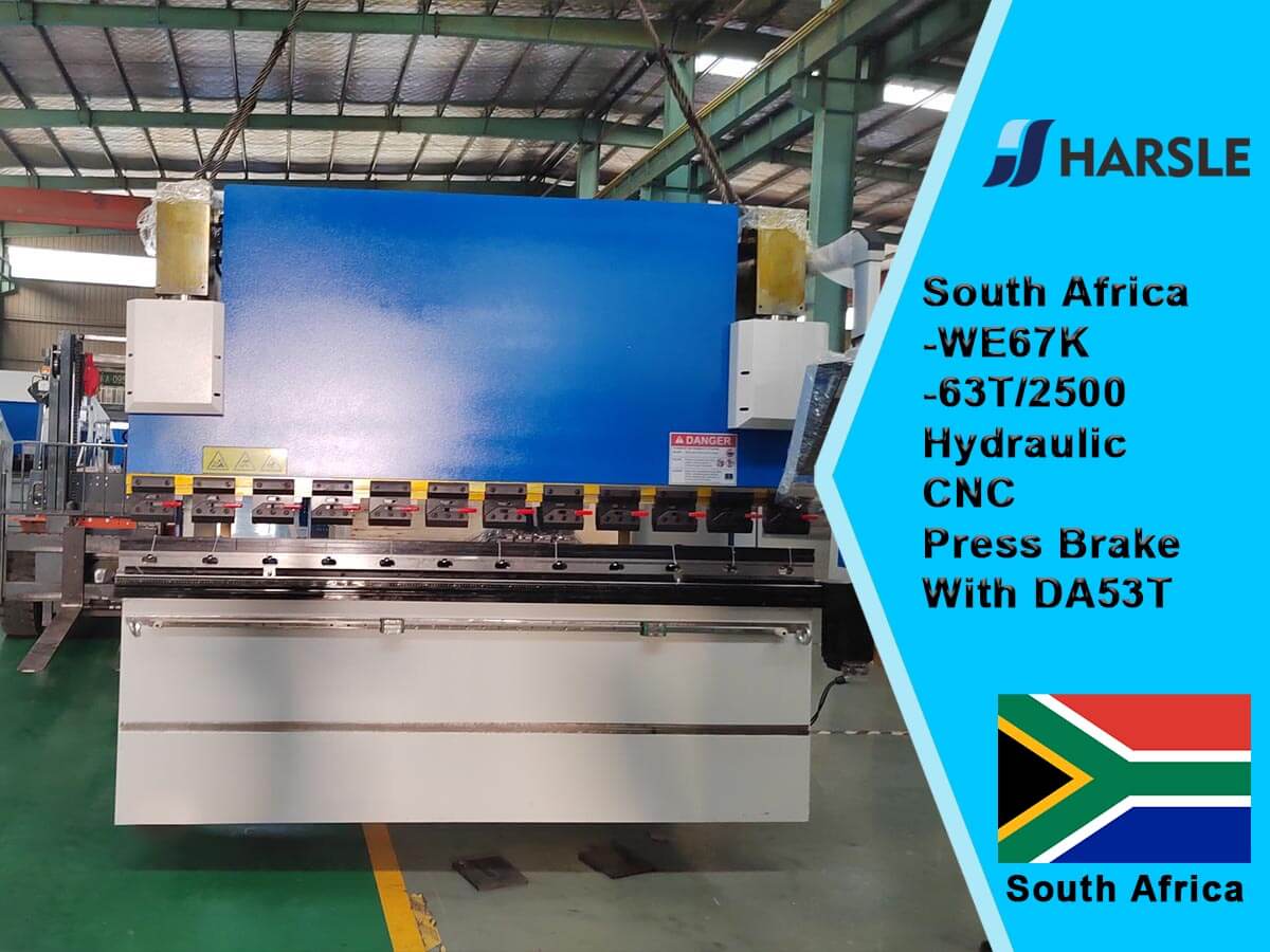 Afrique du Sud-WE67K-63T / 2500 frein de presse hydraulique CNC avec DA53T