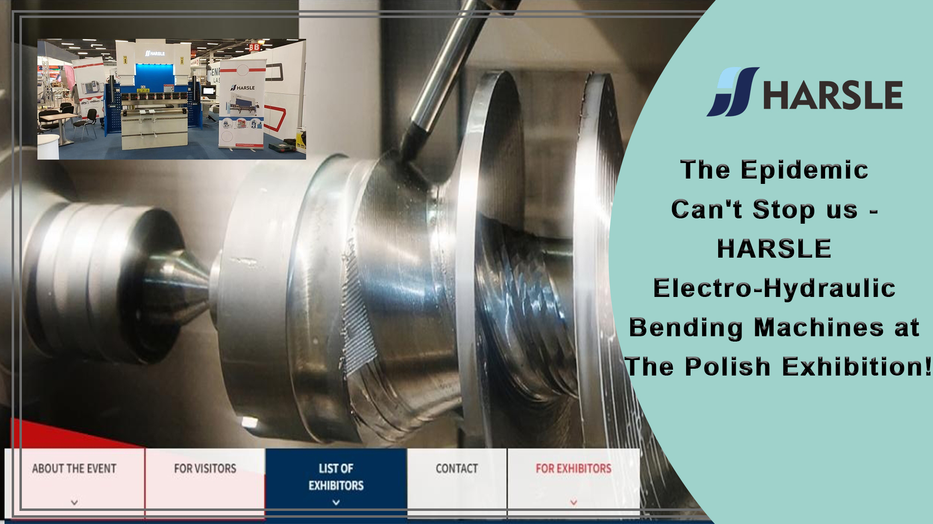 L'épidémie ne peut pas nous arrêter - des machines de pliage électro-hydrauliques HARSLE à l'exposition polonaise!