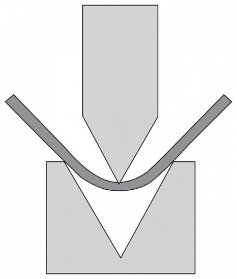 Types de rayons formés par pliage pneumatique sur une presse plieuse (1)
