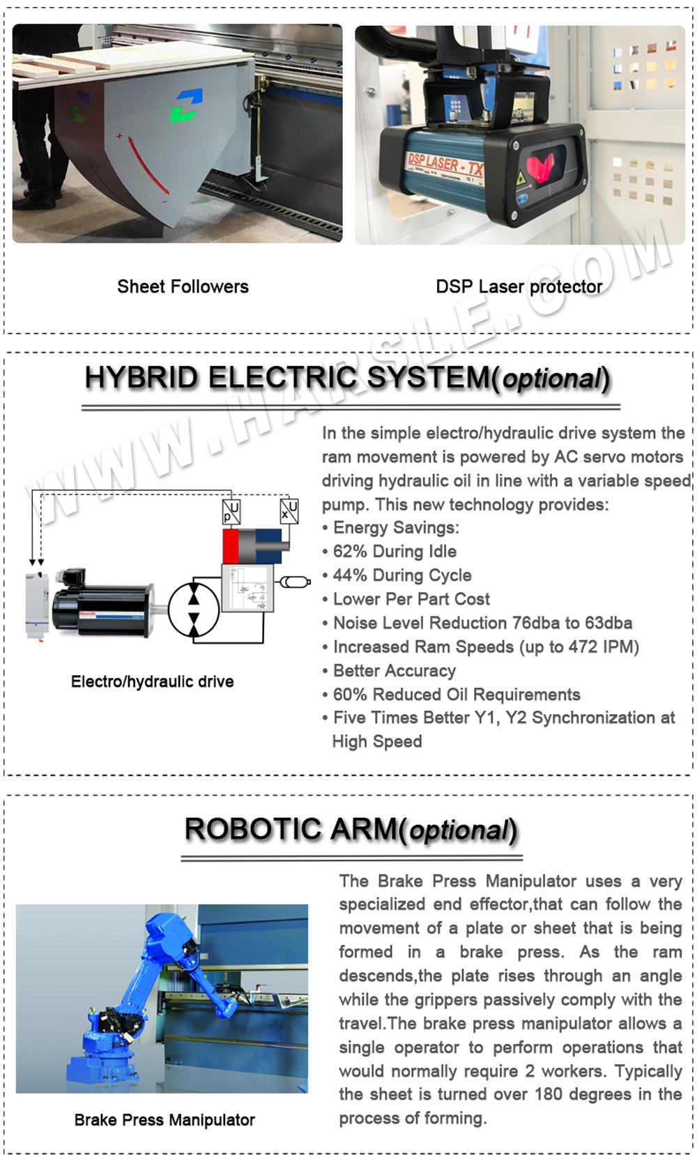 frein de presse hydraulique à vendre